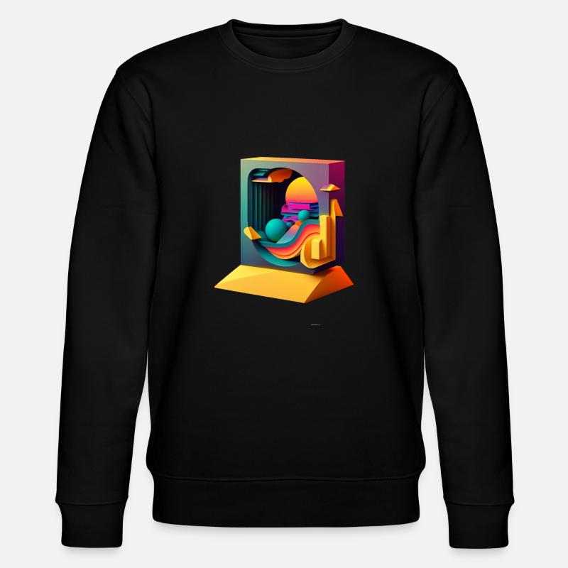 3D - Stanley/Stella Unisex Bio-Sweatshirt CHANGER  - Schwarz