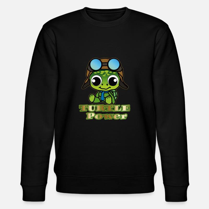 Turtle Power - Stanley/Stella Unisex Bio-Sweatshirt CHANGER  - Schwarz