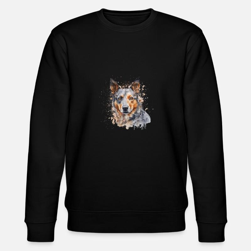 Australian Cattle Dog - Stanley/Stella CHANGER Unisex Organic Sweatshirt - black