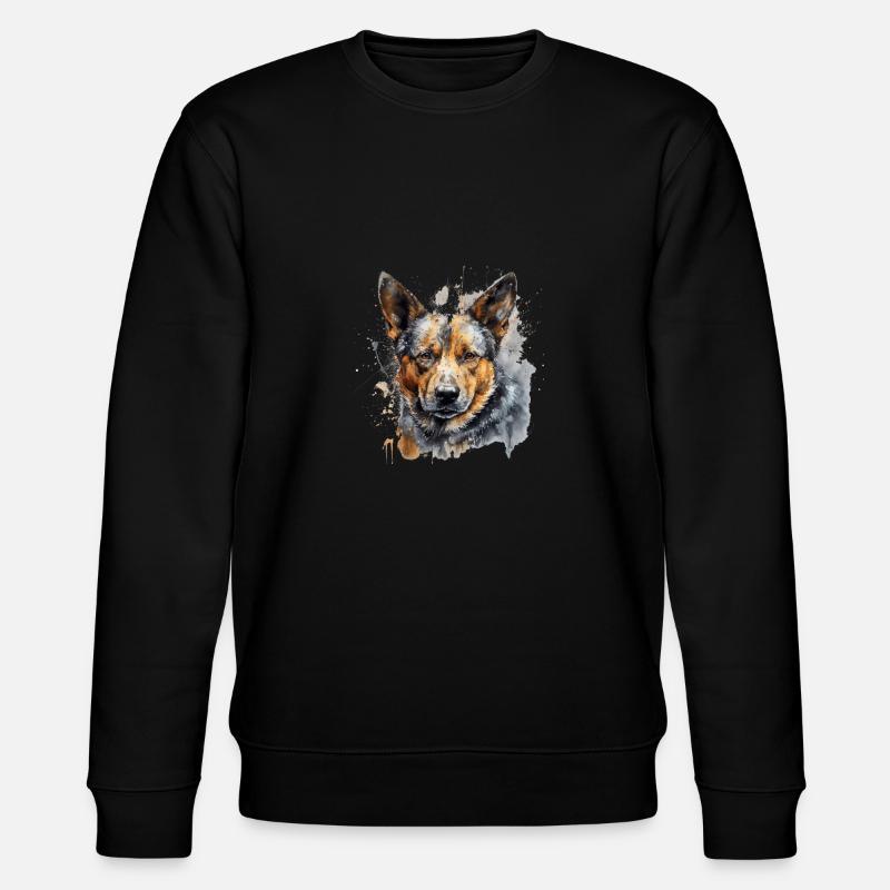 Australian Cattle Dog - Stanley/Stella Unisex Bio-Sweatshirt CHANGER - Schwarz
