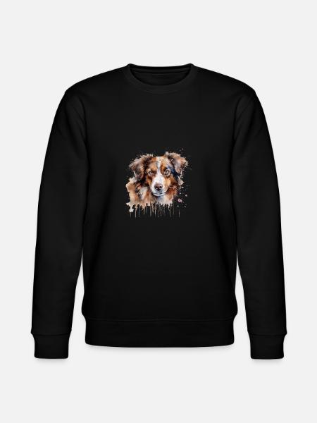 Australian Shepherd - Stanley/Stella Unisex Bio-Sweatshirt CHANGER  - Schwarz