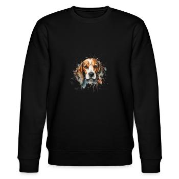 Beagle - Sweat bio CHANGER Stanley/Stella Unisexe - noir - Devant - Nik (191cm) & Marisol (170cm)