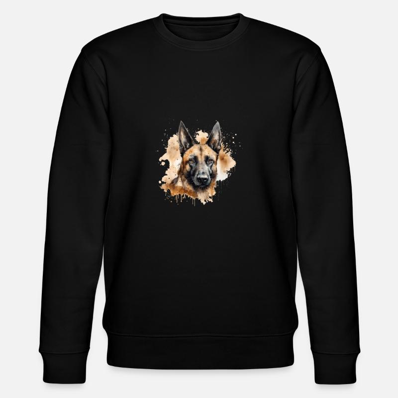 Belgian Malinois - Stanley/Stella CHANGER Unisex Organic Sweatshirt - black