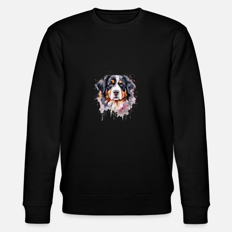 Bernese Mountain Dog - Stanley/Stella Unisex Bio-Sweatshirt CHANGER  - Schwarz