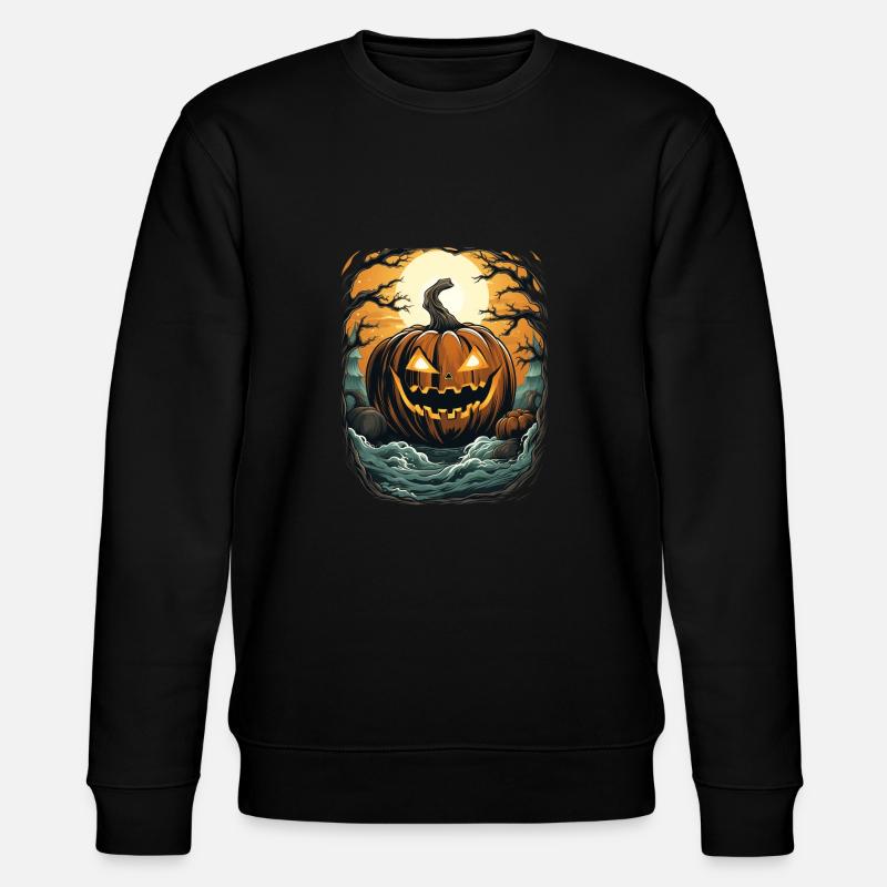 Halloween Emerging Hands Citrouille effrayante - Sweat bio CHANGER Stanley/Stella Unisexe - noir