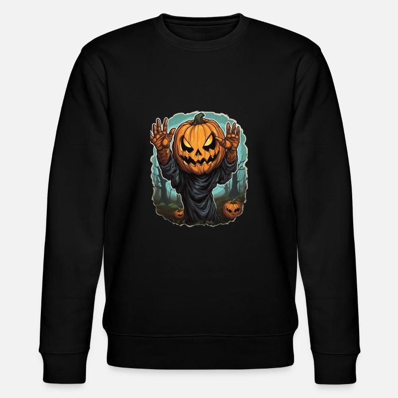 Halloween Emerging Hands Citrouille effrayante - Sweat bio CHANGER Stanley/Stella Unisexe - noir