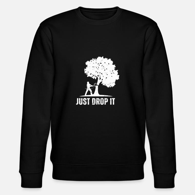 Lumberjack Chainsaw Arborist - Stanley/Stella CHANGER Unisex Organic Sweatshirt - black