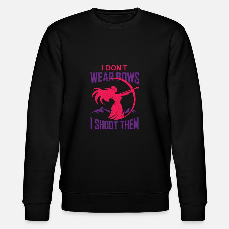 Archery Bogenschießen Bogen - Stanley/Stella Unisex Bio-Sweatshirt CHANGER - Schwarz