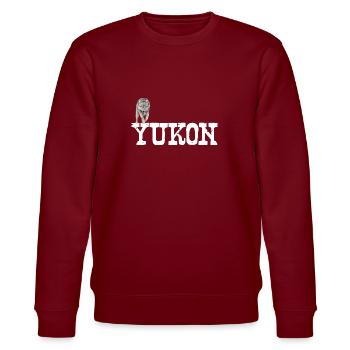 Yukon - Stanley/Stella CHANGER Unisex Organic Sweatshirt - burgundy - Front - Nik (191cm) & Marisol (170cm)