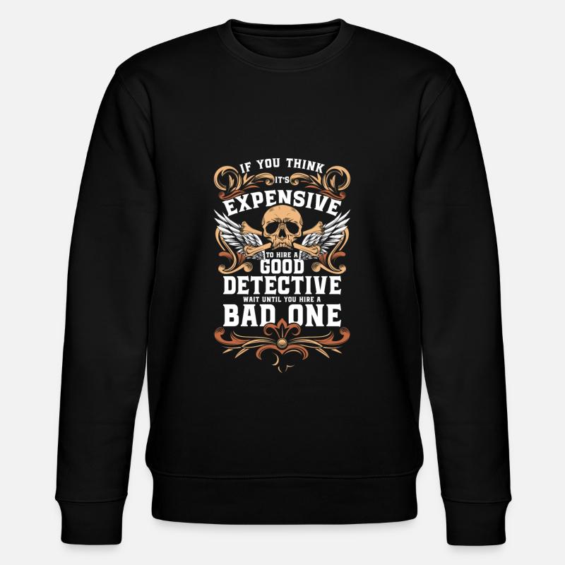 Agent Ermittler Inspektor Verbrechen - Stanley/Stella Unisex Bio-Sweatshirt CHANGER  - Schwarz