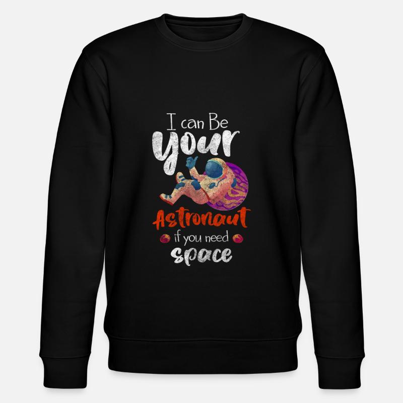 Astronaut Raumfahrt Raumanzug Rakete - Stanley/Stella Unisex Bio-Sweatshirt CHANGER  - Schwarz