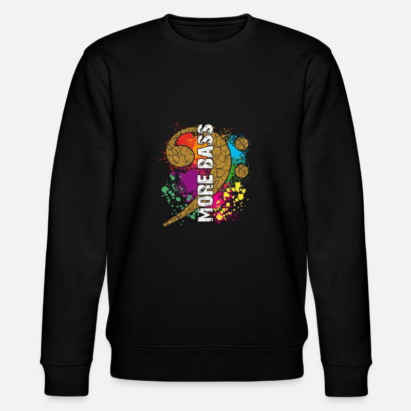 MORE BASS - Stanley/Stella Unisex Bio-Sweatshirt CHANGER  - Schwarz