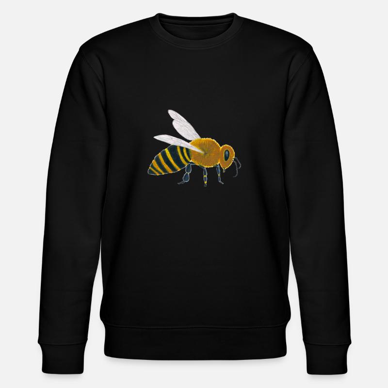 Biene - Stanley/Stella Unisex Bio-Sweatshirt CHANGER  - Schwarz