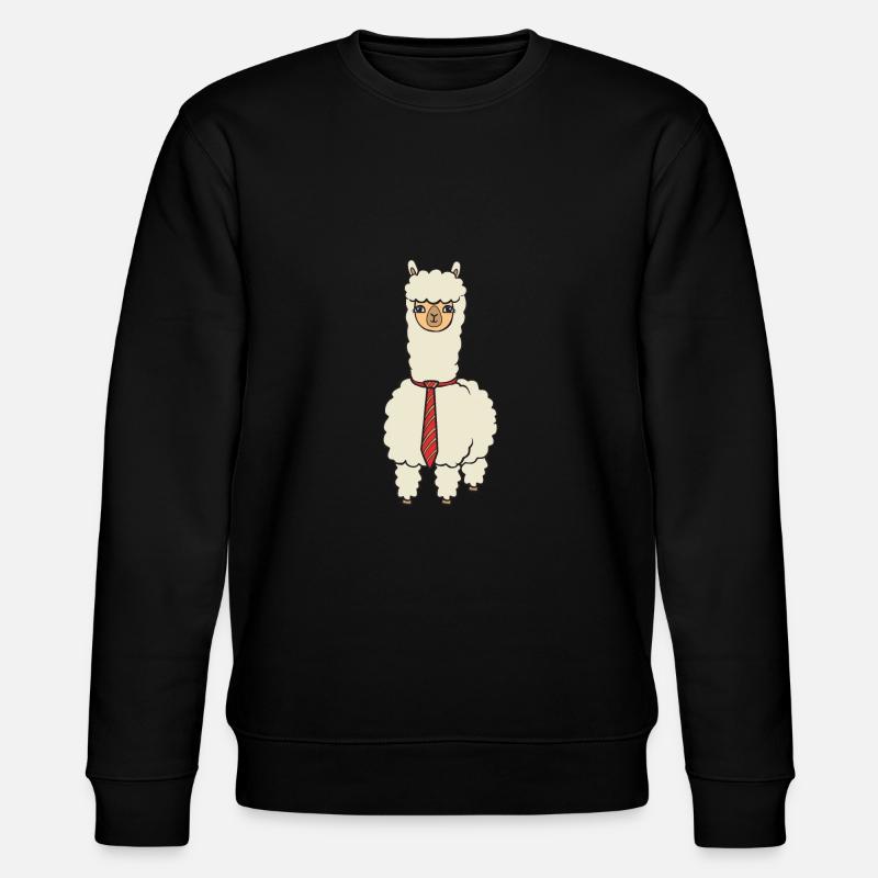 Alpaga avec une cravate - Sweat bio CHANGER Stanley/Stella Unisexe - noir