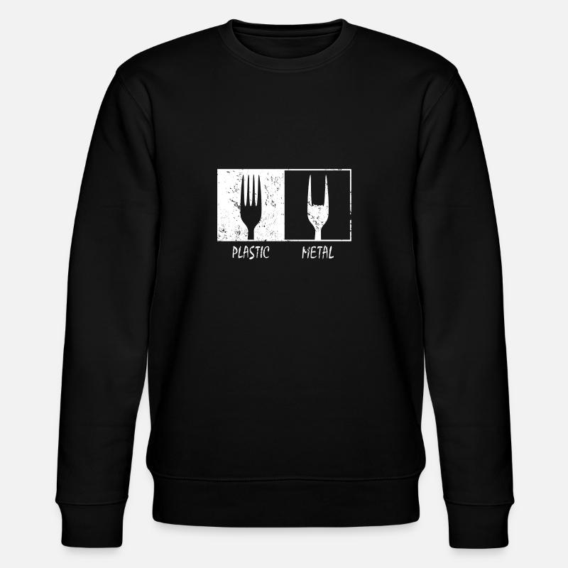 Fourche à fourche - Sweat bio CHANGER Stanley/Stella Unisexe - noir