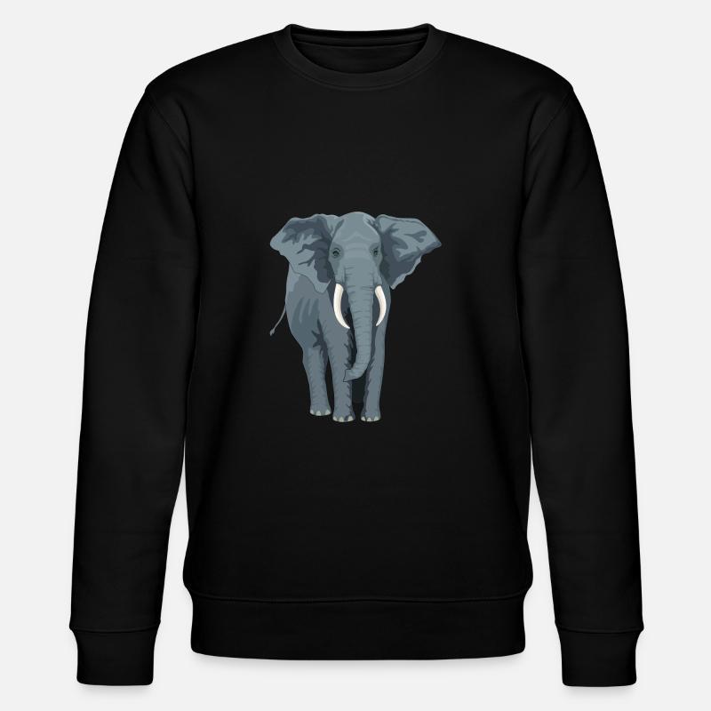 éléphant - Sweat bio CHANGER Stanley/Stella Unisexe - noir