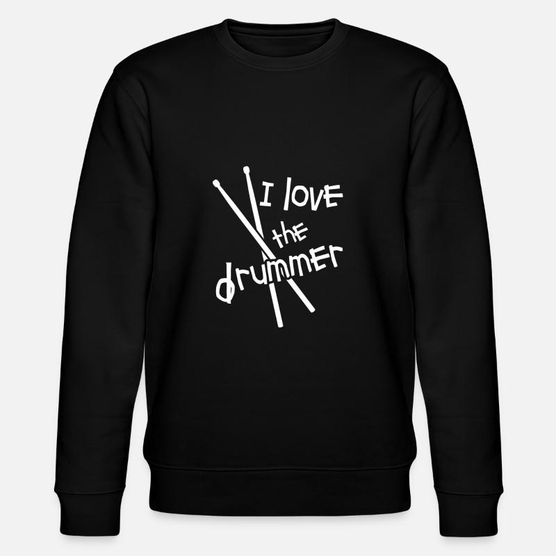 I love the Drummer - Stanley/Stella Unisex Bio-Sweatshirt CHANGER - Schwarz