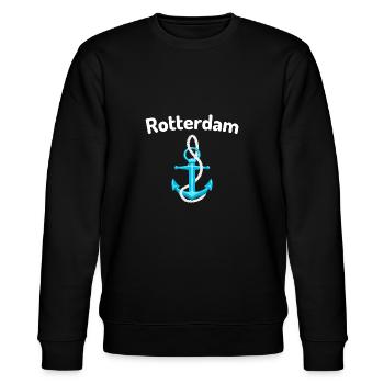 Rotterdam - Sweat bio CHANGER Stanley/Stella Unisexe - noir - Devant - Nik (191cm) & Marisol (170cm)