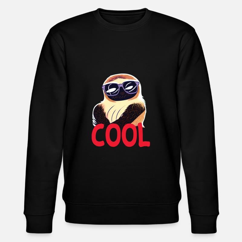 cooles Faultier - Cool sloth - Stanley/Stella Unisex Bio-Sweatshirt CHANGER  - Schwarz