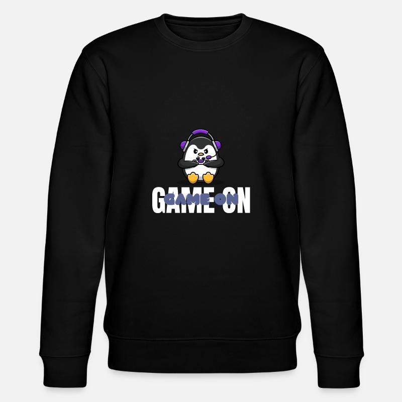 Game On Gaming Gift - Stanley/Stella CHANGER Unisex Organic Sweatshirt - black