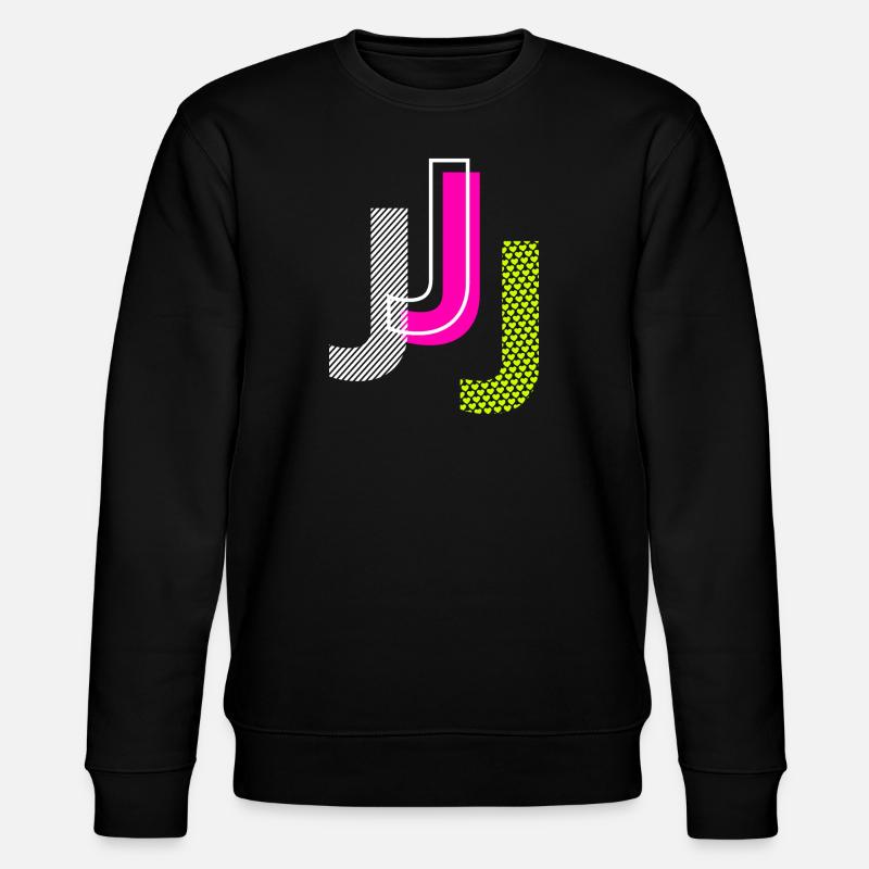 J Buchstabe - Stanley/Stella Unisex Bio-Sweatshirt CHANGER - Schwarz