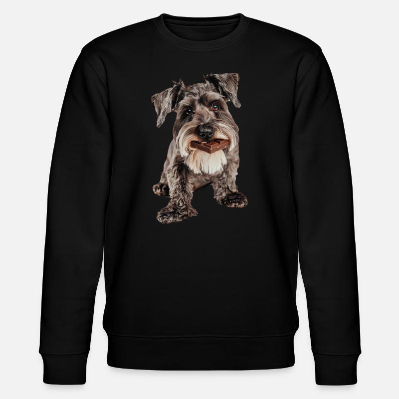 Zwergschnauzer - Stanley/Stella Unisex Bio-Sweatshirt CHANGER  - Schwarz