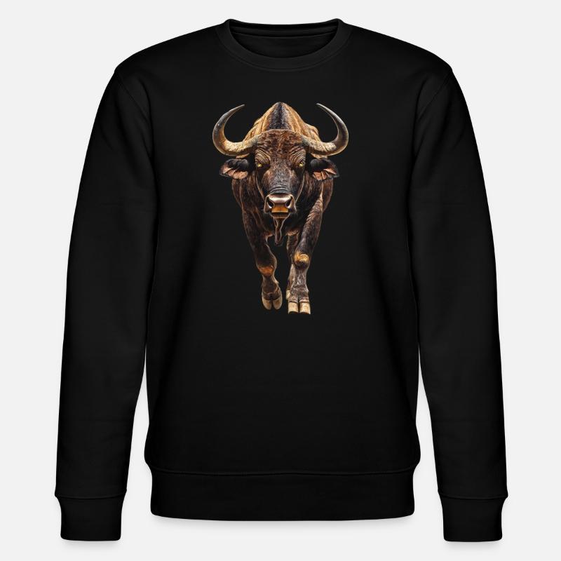 Büffel - Stanley/Stella Unisex Bio-Sweatshirt CHANGER  - Schwarz