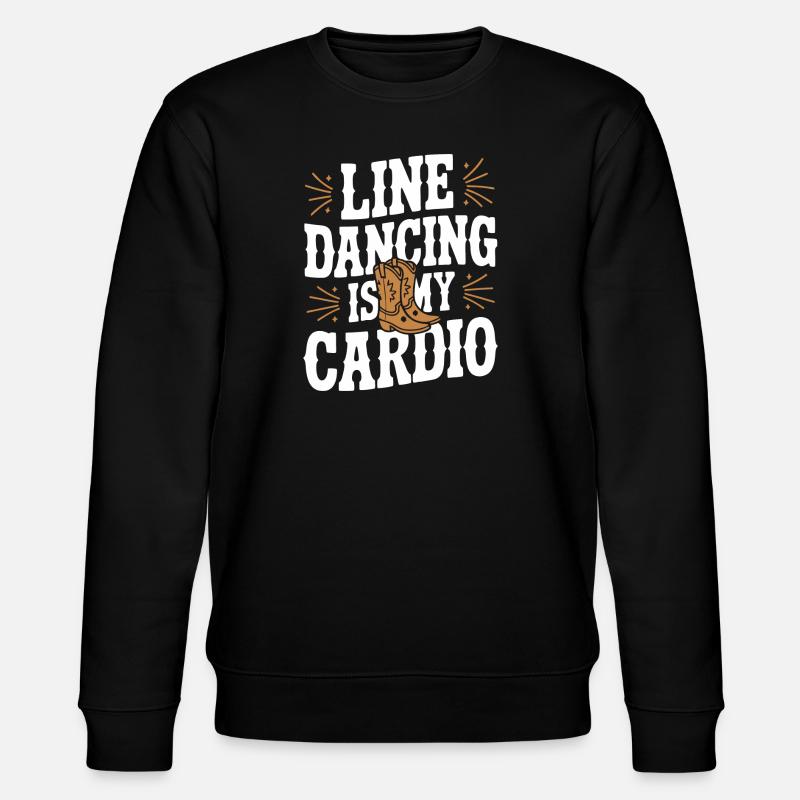 Line Dancing Dancing Dancers - Stanley/Stella CHANGER Unisex Organic Sweatshirt - black