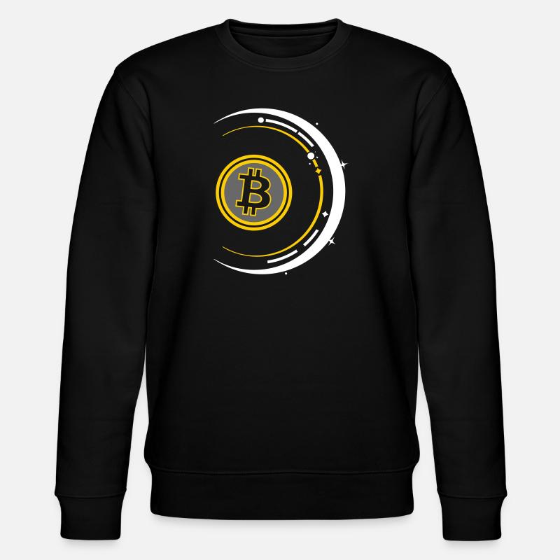 Bitcoin Space 01B - Stanley/Stella Unisex Bio-Sweatshirt CHANGER  - Schwarz