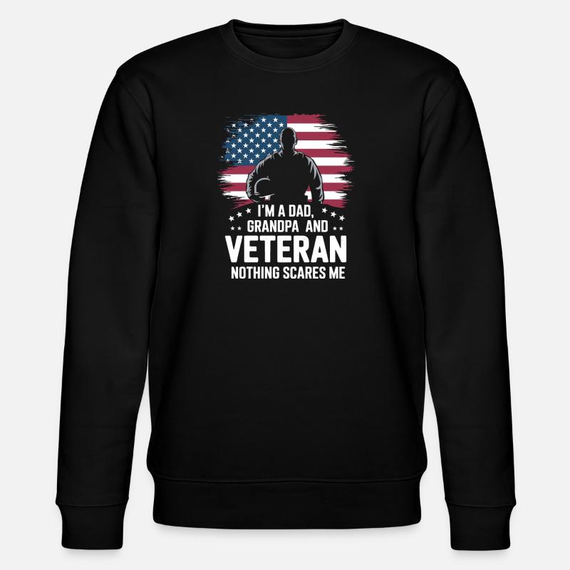 Soldat militaire vétéran - Sweat bio CHANGER Stanley/Stella Unisexe - noir