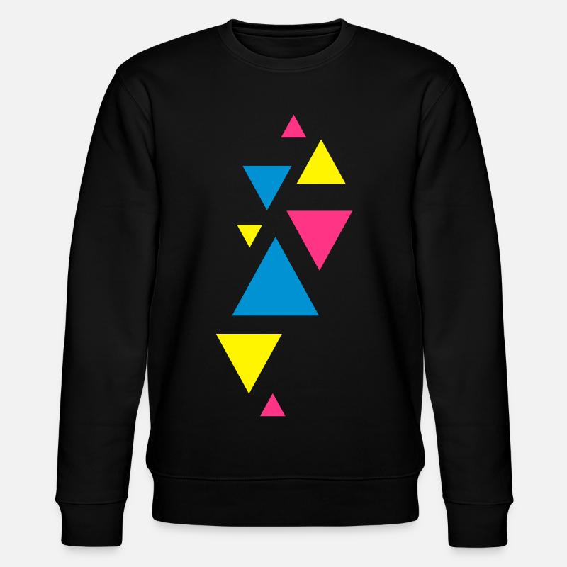 three eckedesign forms hipster - Stanley/Stella CHANGER Unisex Organic Sweatshirt - black