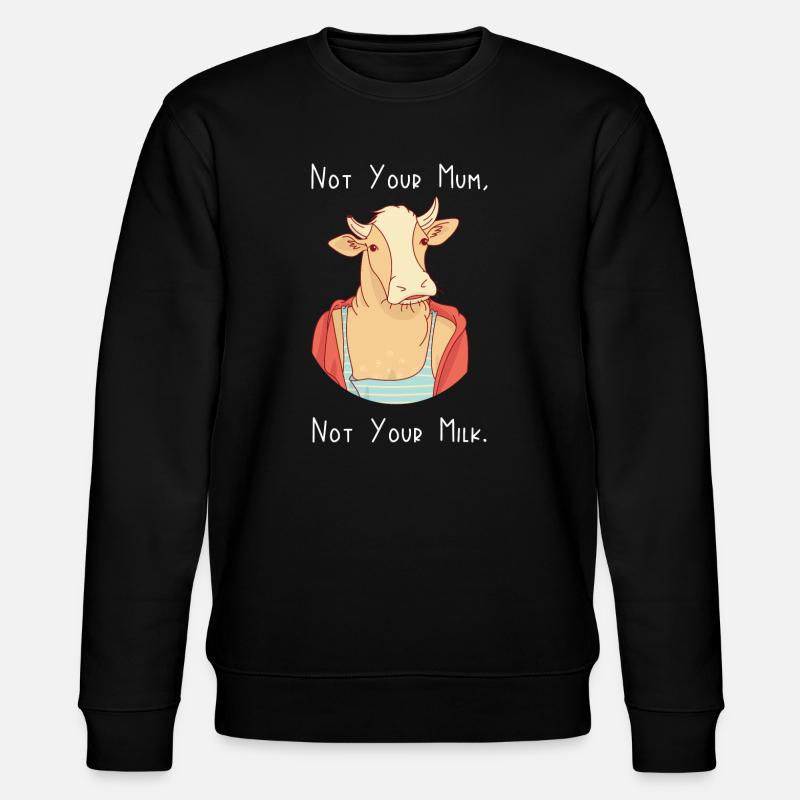 Nicht deine Mutter, nicht deine Milch - Stanley/Stella Unisex Bio-Sweatshirt CHANGER  - Schwarz