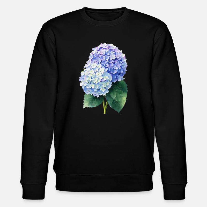 hydrangea - Stanley/Stella Unisex Bio-Sweatshirt CHANGER  - Schwarz