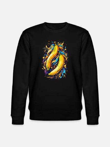 Bananas - Stanley/Stella CHANGER Unisex Organic Sweatshirt - black