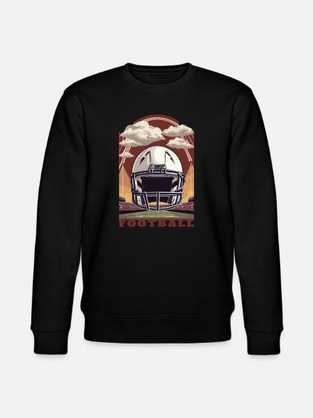 Football Helmet - Stanley/Stella CHANGER Unisex Organic Sweatshirt - black