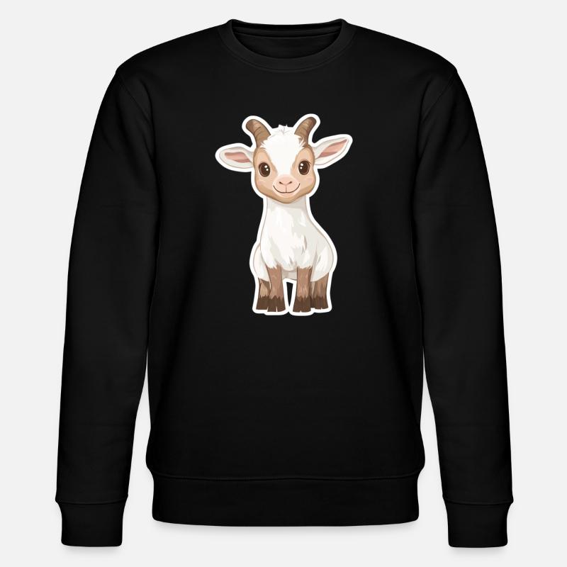 Ziege - Stanley/Stella Unisex Bio-Sweatshirt CHANGER  - Schwarz