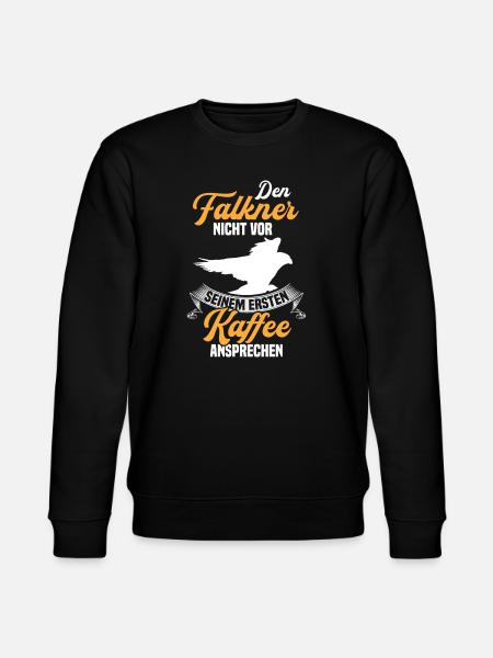 Falkner ansprechen Beizjagd Falknerei - Stanley/Stella Unisex Bio-Sweatshirt CHANGER  - Schwarz