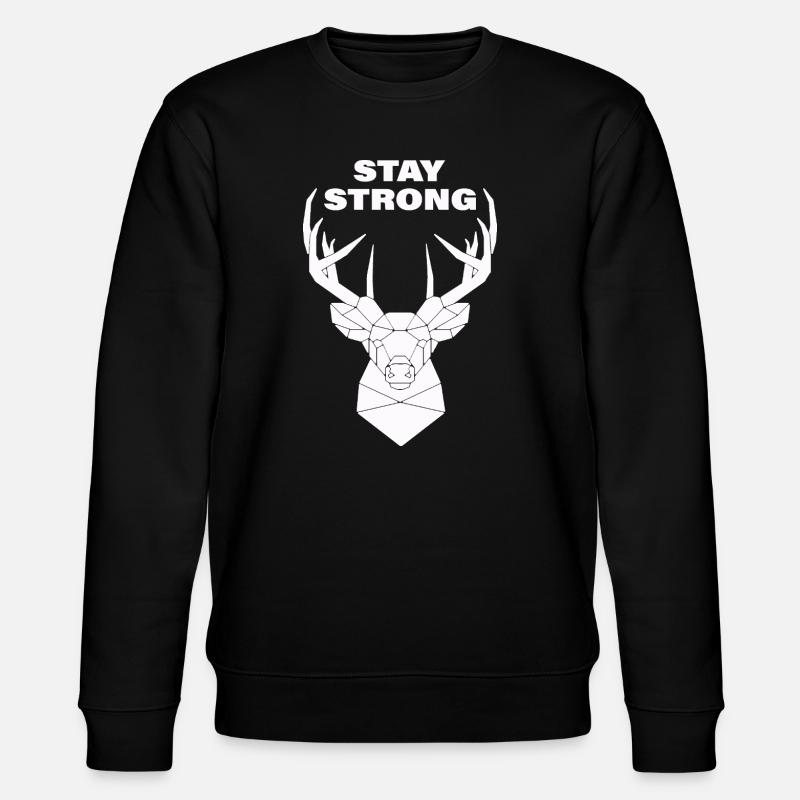 STAY STRONG - Stanley/Stella Unisex Bio-Sweatshirt CHANGER  - Schwarz