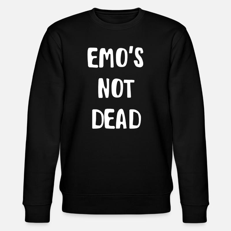 emo not dead - Stanley/Stella CHANGER Unisex Organic Sweatshirt - black