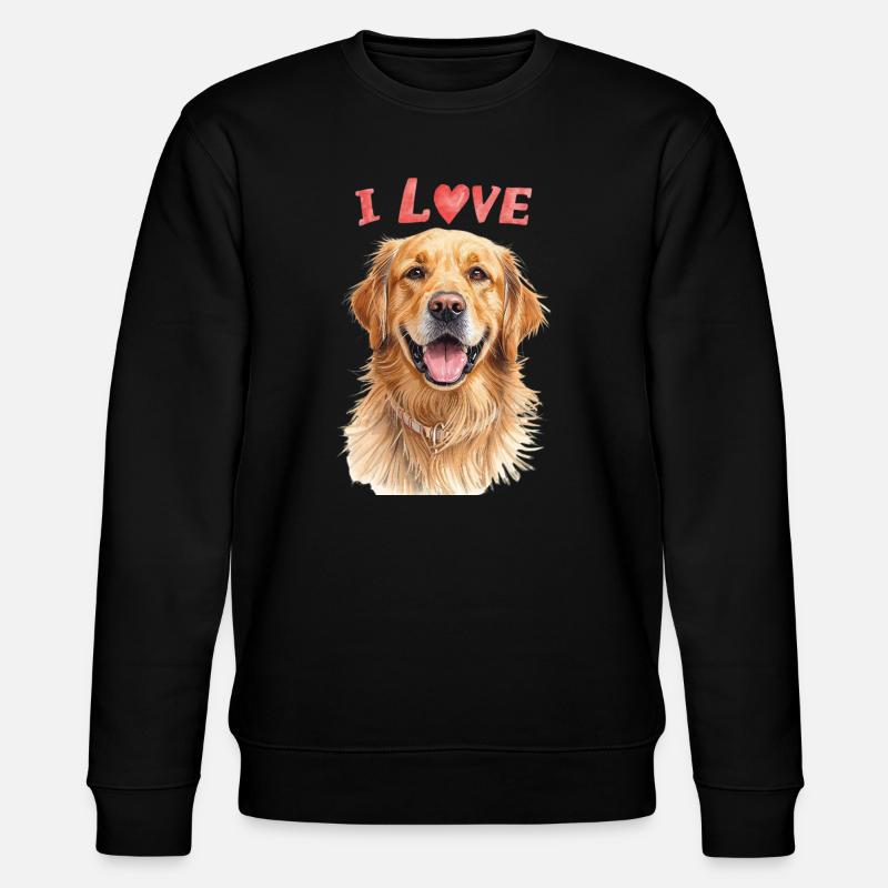 J’adore le Golden Retriever - Sweat bio CHANGER Stanley/Stella Unisexe - noir