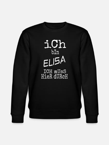 Elisa als Vorname - Stanley/Stella Unisex Bio-Sweatshirt CHANGER - Schwarz