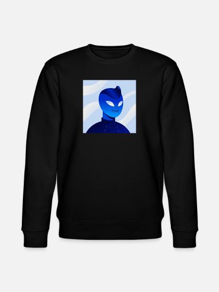 Blue Gradient Mask Avatar - Stanley/Stella Unisex Bio-Sweatshirt CHANGER - Schwarz