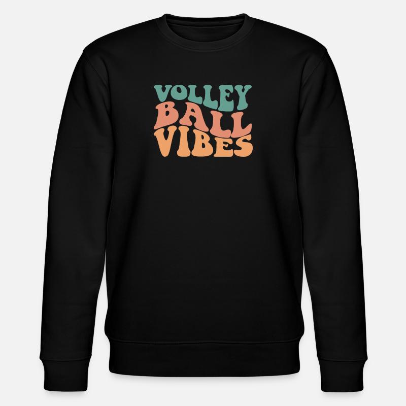 Volleyball Vibes - Stanley/Stella Unisex Bio-Sweatshirt CHANGER  - Schwarz