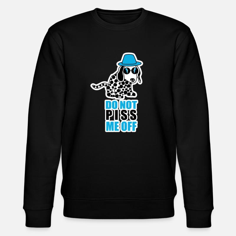 Piss mich weg MIT - Stanley/Stella Unisex Bio-Sweatshirt CHANGER  - Schwarz