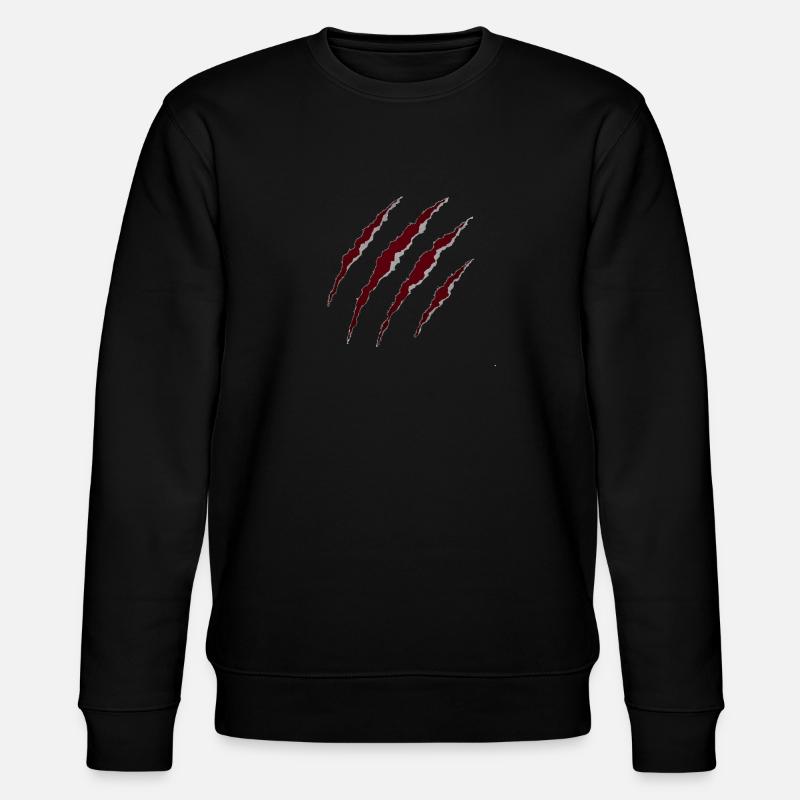 CLAW MARKS - Stanley/Stella CHANGER Unisex Organic Sweatshirt - black