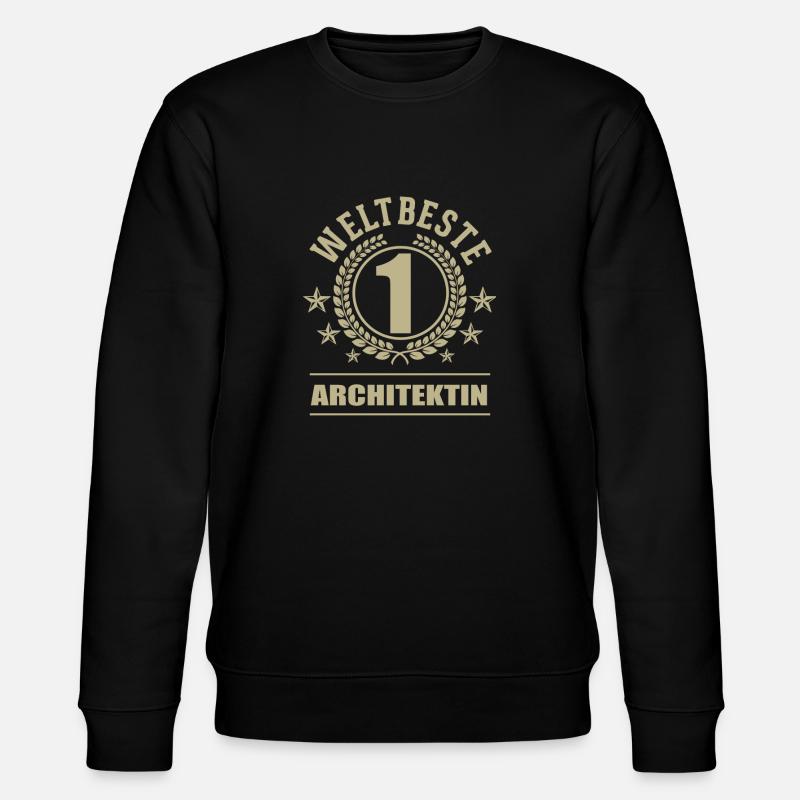 Weltbeste Architektin - Stanley/Stella Unisex Bio-Sweatshirt CHANGER  - Schwarz
