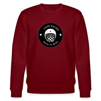 Cafe racer - Stanley/Stella Unisex Bio-Sweatshirt CHANGER  - Burgunderrot - Vorne - Nik (191cm) & Marisol (170cm)