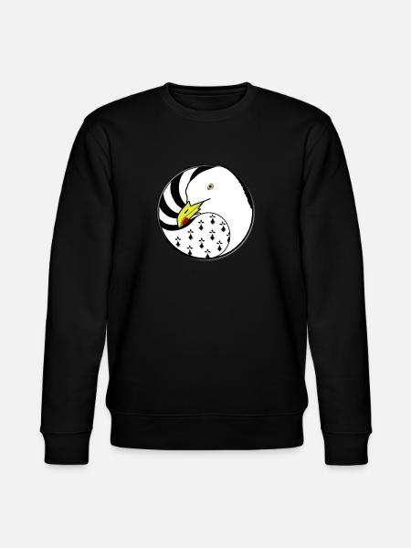 Breton seagull - Stanley/Stella CHANGER Unisex Organic Sweatshirt - black
