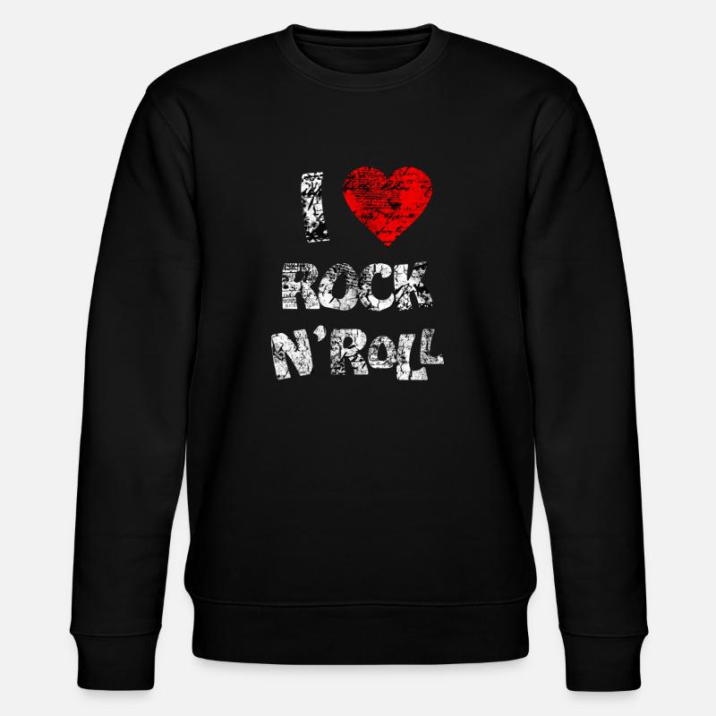 I LOVE ROCK N'ROLL - Sweat bio CHANGER Stanley/Stella Unisexe - noir