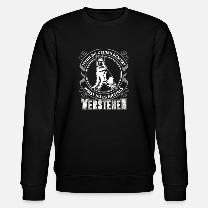 Deutscher Schäferhund - Stanley/Stella Unisex Bio-Sweatshirt CHANGER  - Schwarz